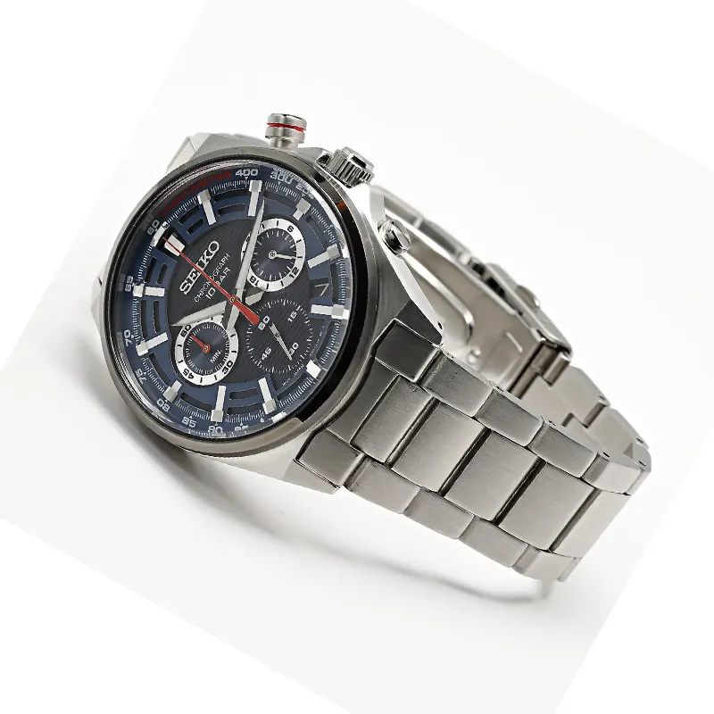 Seiko Chronograph Blue Dial Sporty Men’s Watch- SSB407P1